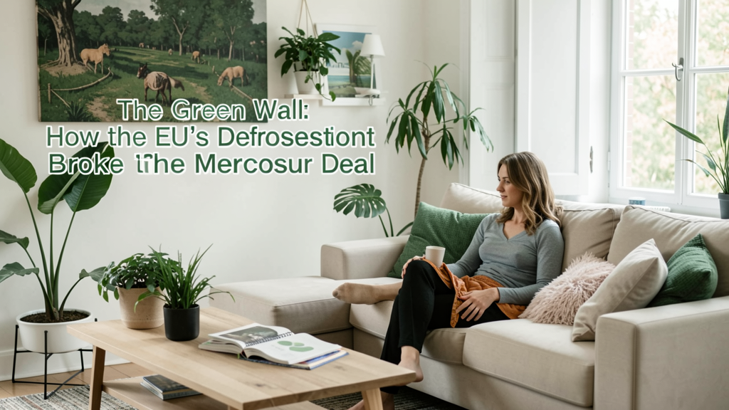 Editorial image illustrating The Green Wall: How the EU’s Deforestation Regulations Broke the Mercosur Deal